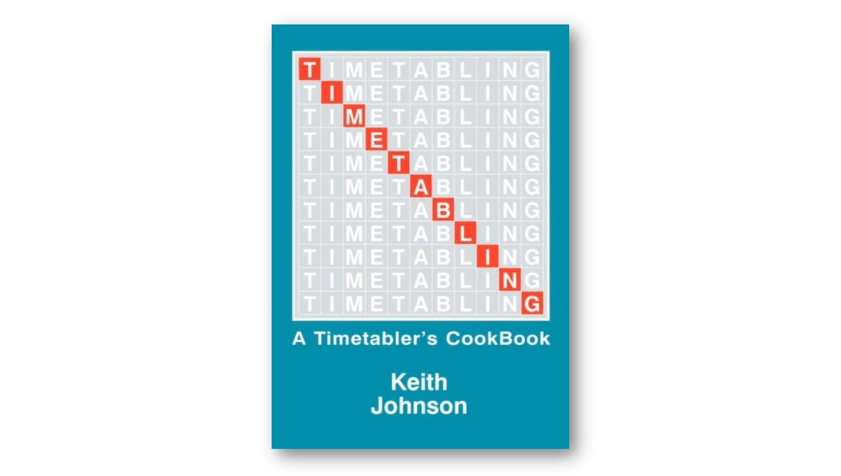 TimeTabler_UK's tweet photo. However you timetable, it is important to understand the underlying principles.

The Timetabler’s CookBook explains those principles, to help you to timetable more effectively and efficiently.

For more information and to order, visit: https://t.co/Q6qaNMZLON

#timetabling #books https://t.co/TXYGBRfpuP