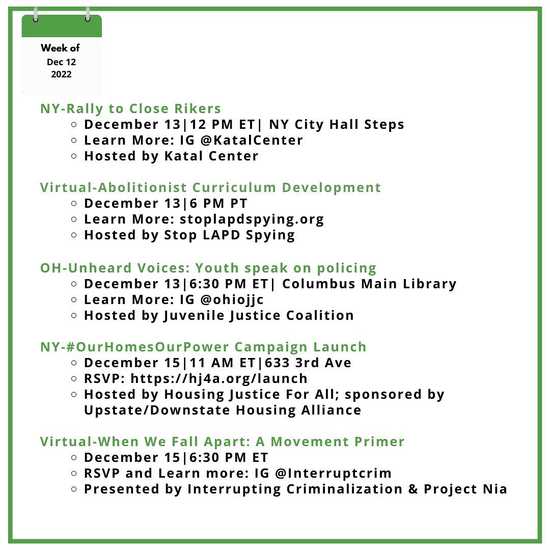 CjiFund's tweet photo. December 12- Be a part of this week’s action! https://t.co/gTxzCvT1Hb