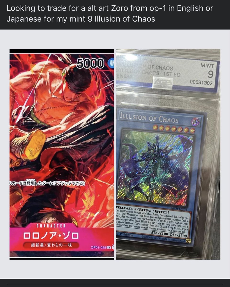 luffyvsme's tweet image. #OnePieceTCG #robograding #AGS #TCG彩票 #ONEPIECE #Zoro #yugiohtcg