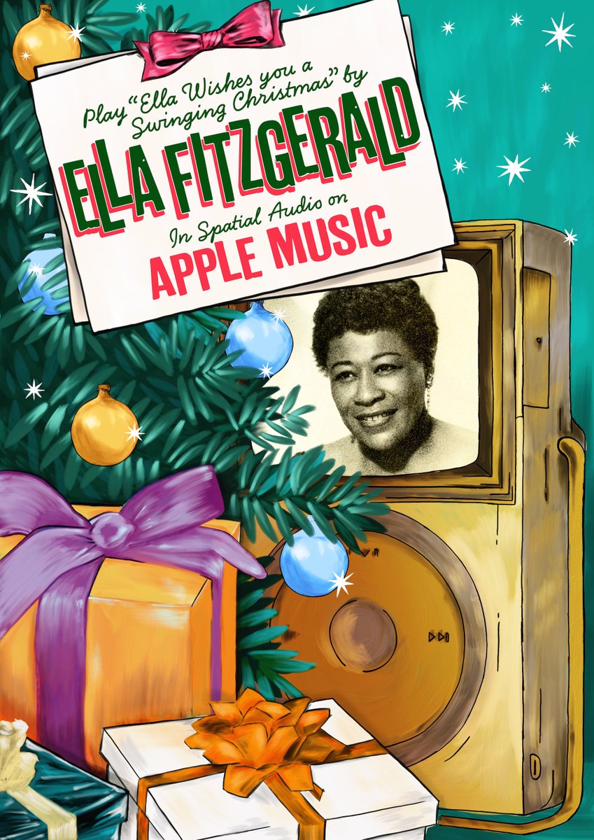 Just hear those sleigh bells jingling, ring, ting, tingling 🔔 Listen to Ella Fitzgerald on @AppleMusic! ellafitzgerald.lnk.to/swinging-chris…