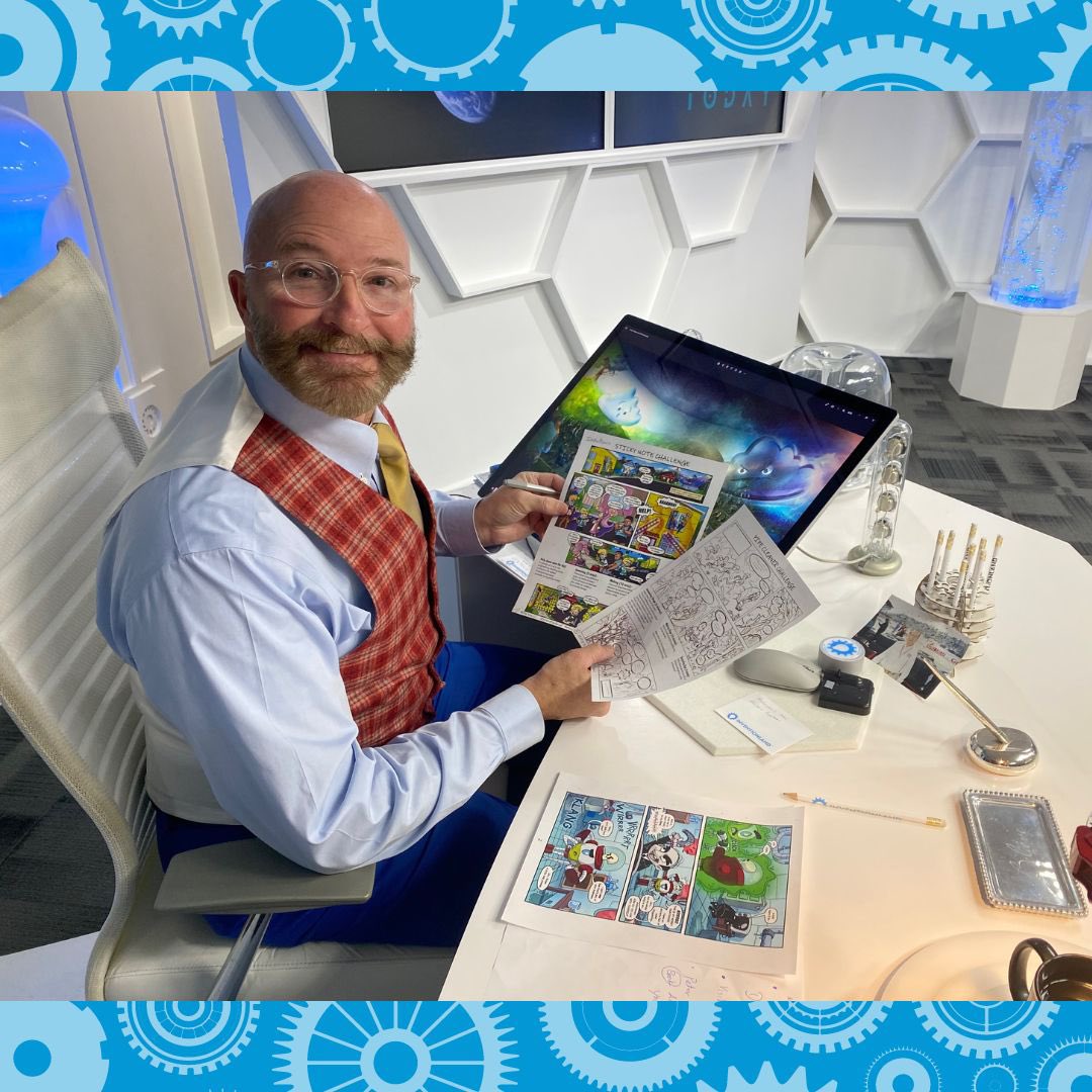 Inventionland's tweet image. Mr. D gave us a sneak peek into the newest edition of the Inventsons!

➡️Interested in getting a copy of our other comic book issues? Click the link in our bio to go to the Inventsons Homepage⬅️

#comicbook #younginventors #STEAMactivity #create #art #edchat #pittsburgheducator