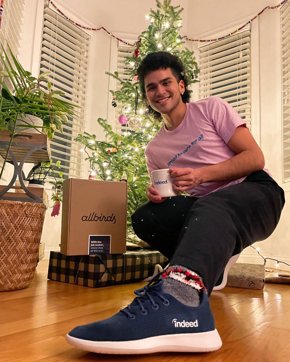 For 2022, our holiday gift is exclusive Indeed Allbirds ‘Tree Runner’ shoes with a pair of orange laces signifying our dedication to the job seeker. We are with the job seeker every step of the way and thank our Indeedians for representing their unique voices #insideindeed 💙🌟
