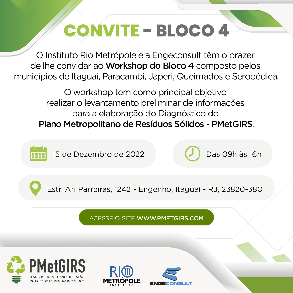 IRioMetropole's tweet photo. Confira a agenda da semana do Workshop do Bloco 3 e 4:

Dia 14 - 09H às 16H.
Municípios Bloco 3: Mesquita, Nova Iguaçu, Nilópolis, São João de Meriti e Belford Roxo.

Dia 15 - 09H às 16H.
Municípios Bloco 4: Itaguaí, Paracambi, Japeri, Queimados e Seropédica. https://t.co/WqIAcu7j2m