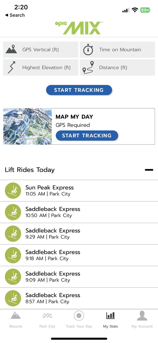 theMJF's tweet photo. @epicmix I’m missing scans from most of my last day at @PCski. Missing Red Pine, Tombstone, and Peak Five, which I rode multiple times. @vailmtn https://t.co/A4ITButbKa