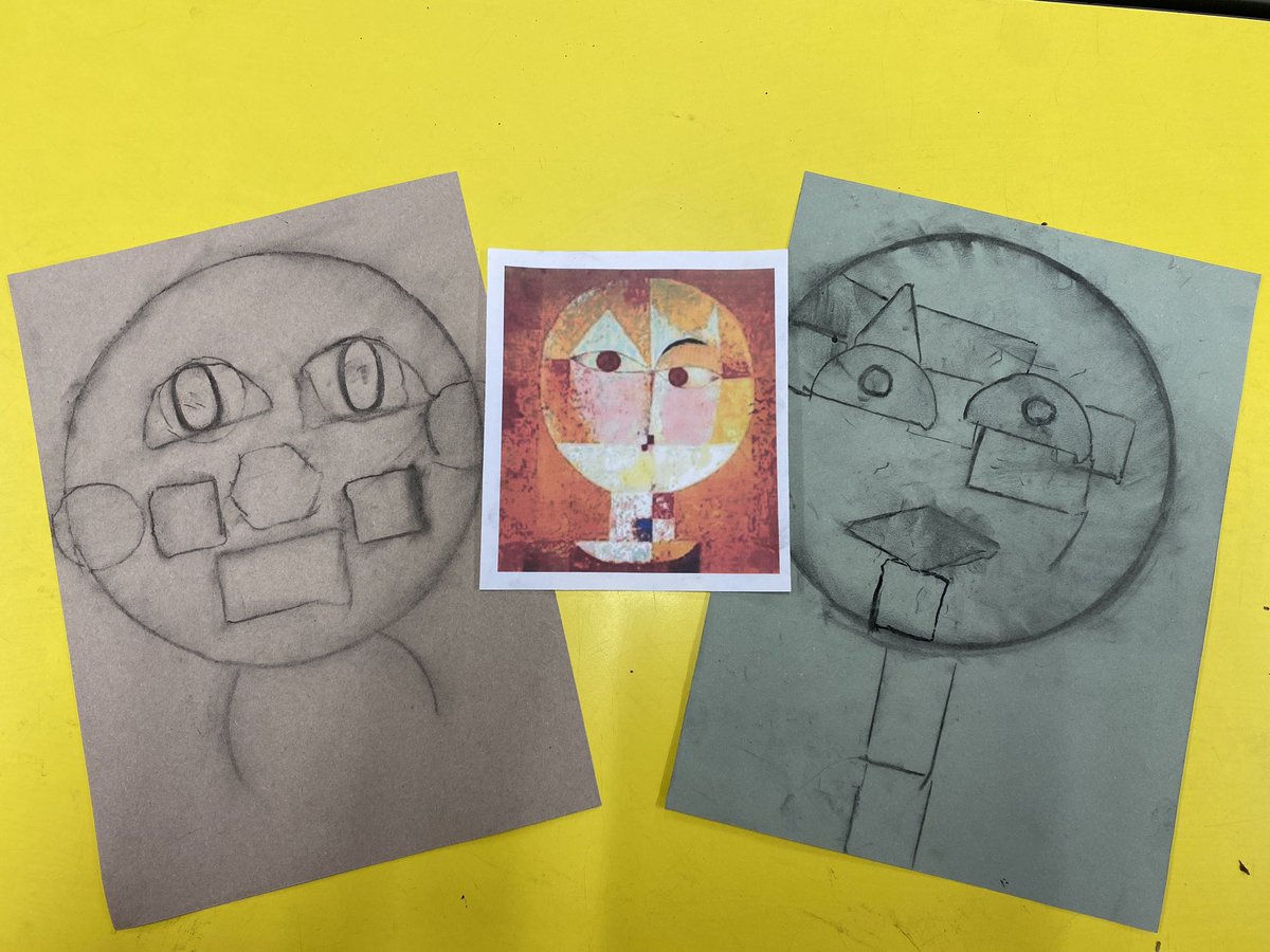 rhwsprimary's tweet image. Y2 developing artwork using Paul Klee’s artwork as inspiration. Pupils decided to use charcoal to develop their pictures using shapes #expressivearts #shapeandform #conceptdrivencurriculum #inquirylearning