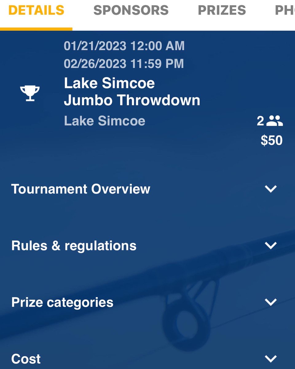 FishHardDave's tweet image. The 1st Annual Lake Simcoe JUMBO Throwdown is up &amp;amp; live on @fishdonkey! Get your entry in as soon as possible! The earlier you’re registered, the more prizes you’re eligible to win! #OnLineTournament #FishDonkey #InItToWinIt #LakeSimcoeIceFishing