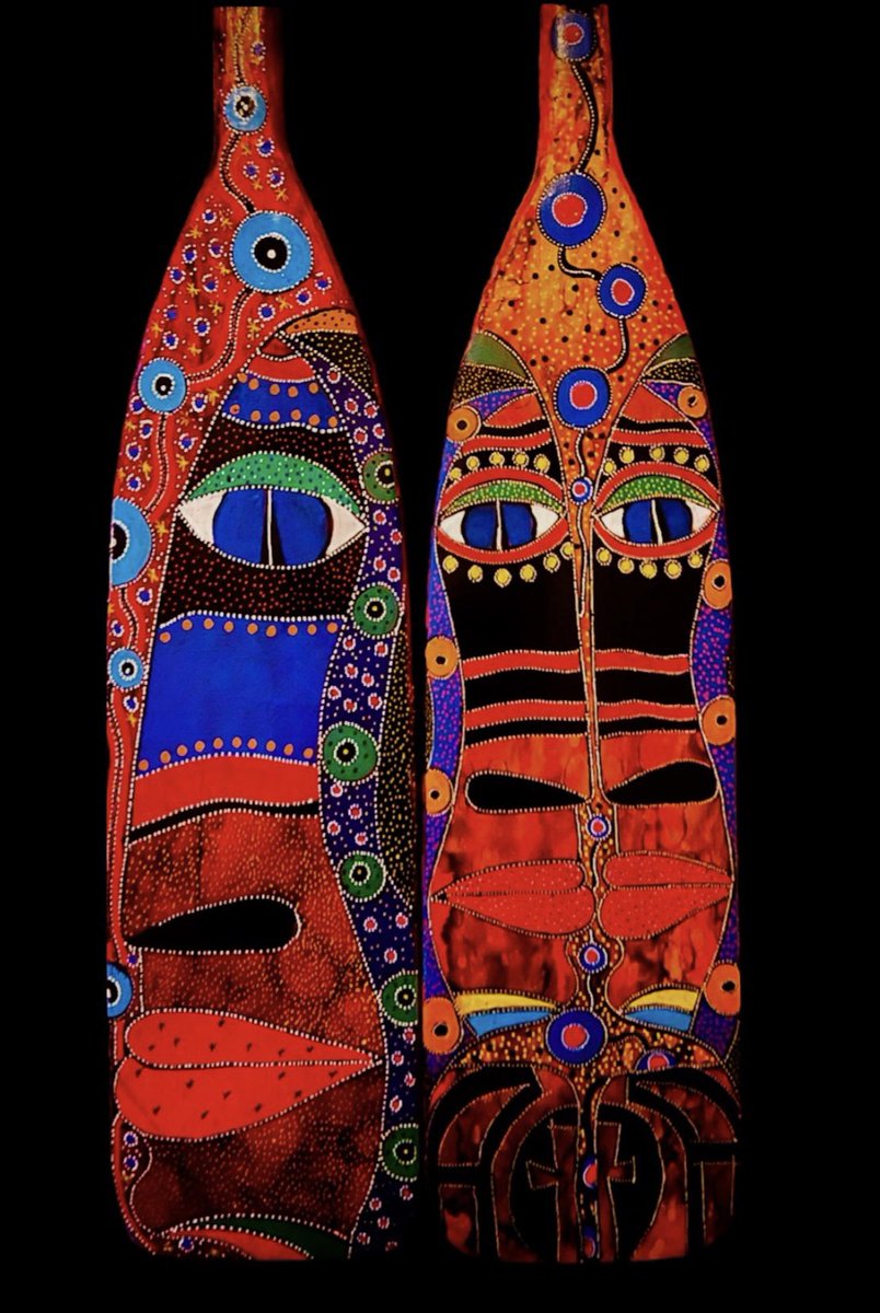 TomWilsonArt's tweet image. The last 2 Paddles of 2022. DM me for details . #mohawk #tomwilsonartwork #blackieandtherodeokings #oilonwood #hamont #kahnawake #mohawk #indigenousart #paddle