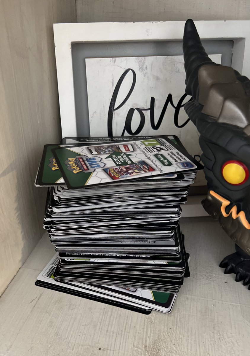 JusTypical_TTV's tweet image. Got into the Pokémon TCG earlier this year and have collected far too many code cards. No idea what to do with them. My twitch Mod suggested a giveaway. Anyone interested? #pokemontcg #pokemoncodecards