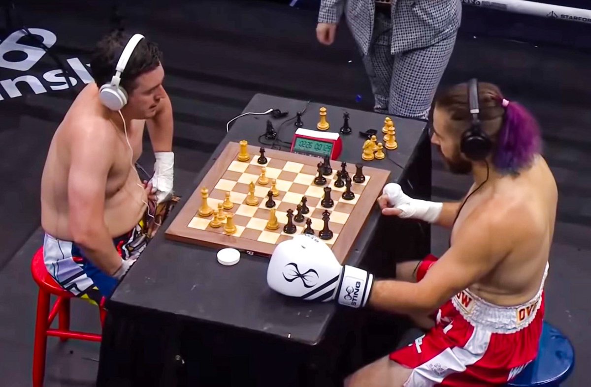 Fred Beck on X: Interviewing Overtflow about his chess boxing