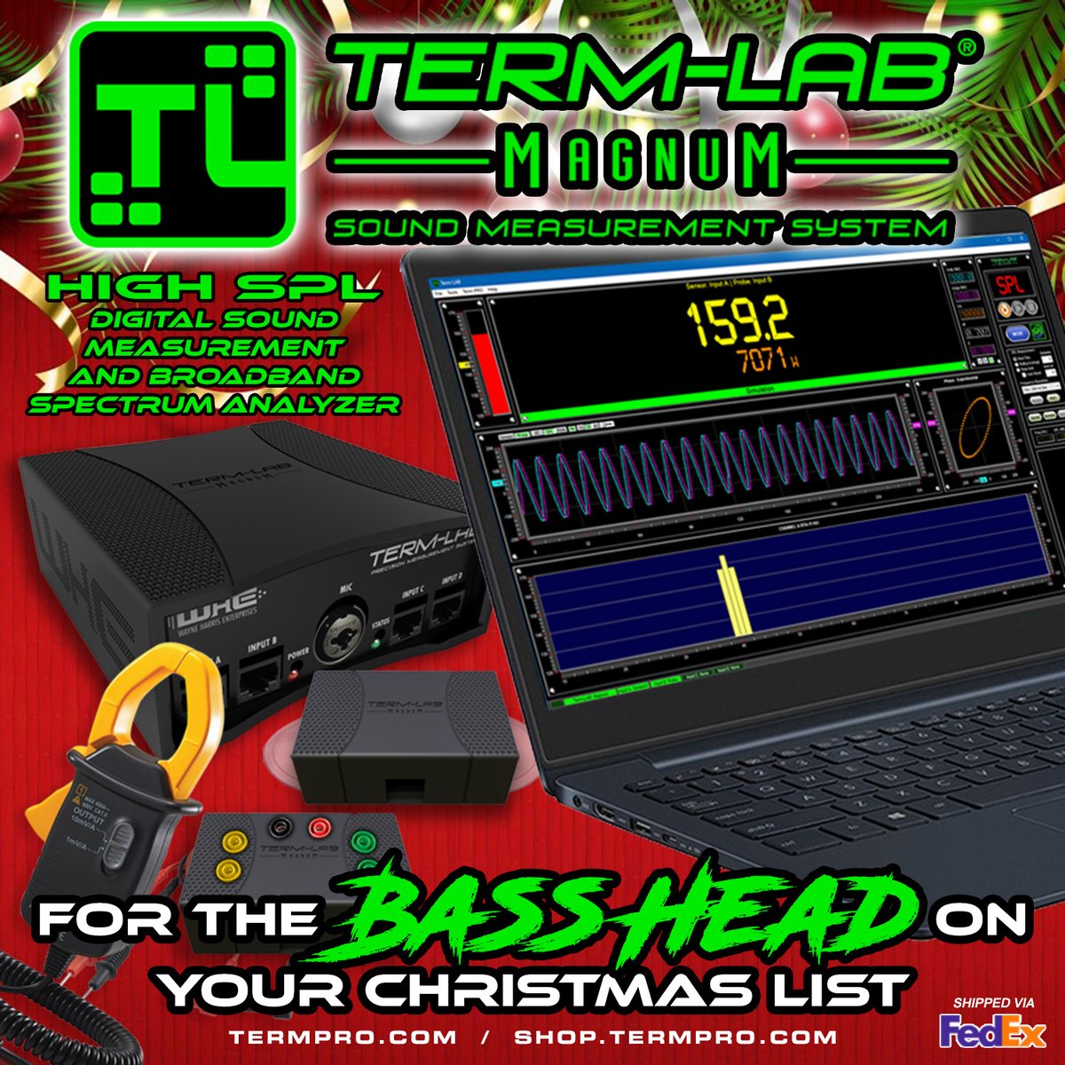 termlab's tweet photo. The Term-LAB sound measurement system is the perfect gift for the BASS HEAD on your Christmas list! In stock &amp; shipped by FedEx. To learn more / purchase: https://t.co/WGAtxAzmYg

YouTube Channel
https://t.co/Tf3wiyQ7FI

#termlab #splmeter #termlabmagnum #caraudio #CarStereo https://t.co/7mKozkktAD