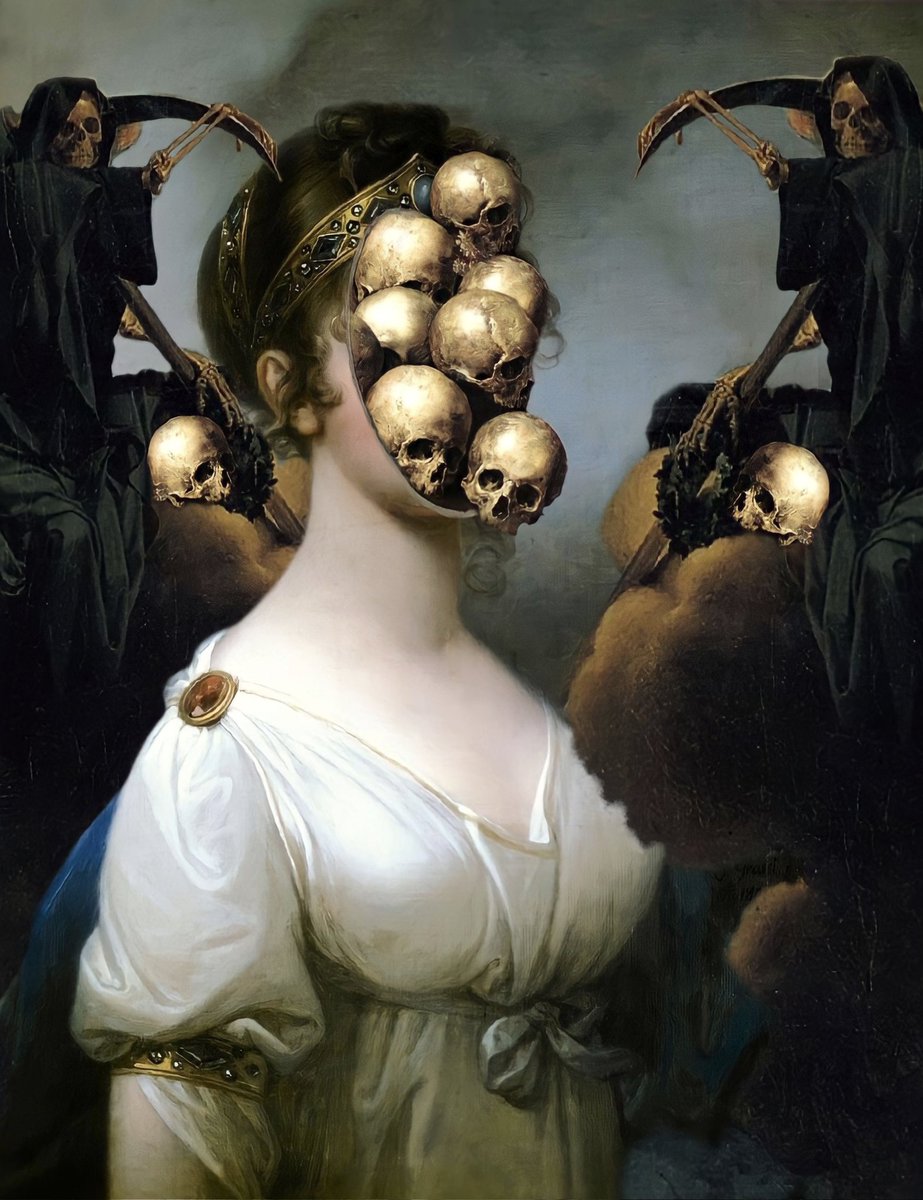 welderwings's tweet photo. DARK THOUGHTS

 #surreal #surrealart #surrealism #jesuislesurrealism #weirdart #gothgirl #gothicgirls #gothic #Dark #darkart #nftart #welderwings https://t.co/fUfPdU4s5f