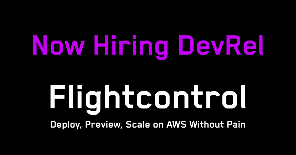 flybayer's tweet image. 🔥 Hiring a Developer Advocate for @Flightcontrolhq! 🔥

📈 Rare chance to be 4th hire at high growth devtool startup
🏝️ Fully remote
📝 Emphasis on written content
☑️ Need 3 years experience as software engineer

See the full details and application here:
jobs.flightcontrol.dev/developer-advo…