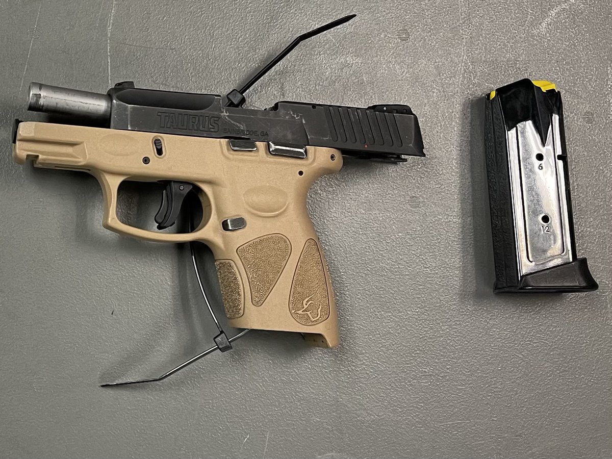 This morning, TD-30 cops in Brooklyn arrested a 21 year old male for illegally possessing this gun after he entered a subway station without paying. Just another example of NYC cops working hard to keep you safe. #NYsFinest <a href="/NYPDnews/">NYPD NEWS</a>