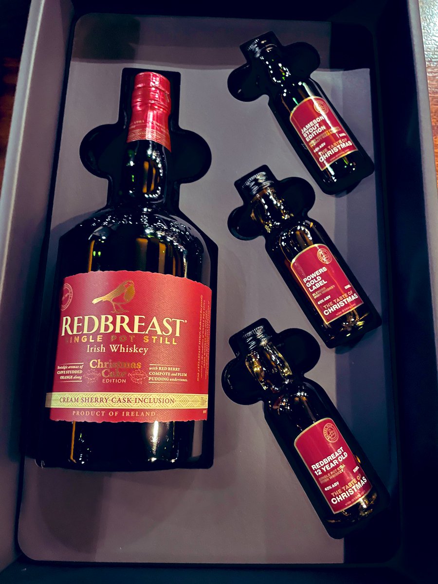ShaneHarnett's tweet photo. Christmas on the way from Barrel Club Midleton Distillery with this gem @JamesonIreland #BarrelClub #Midleton #PotStill #rRedbreast #Distillery #whiskey #ChristmasCake https://t.co/zIeiwS3cWS
