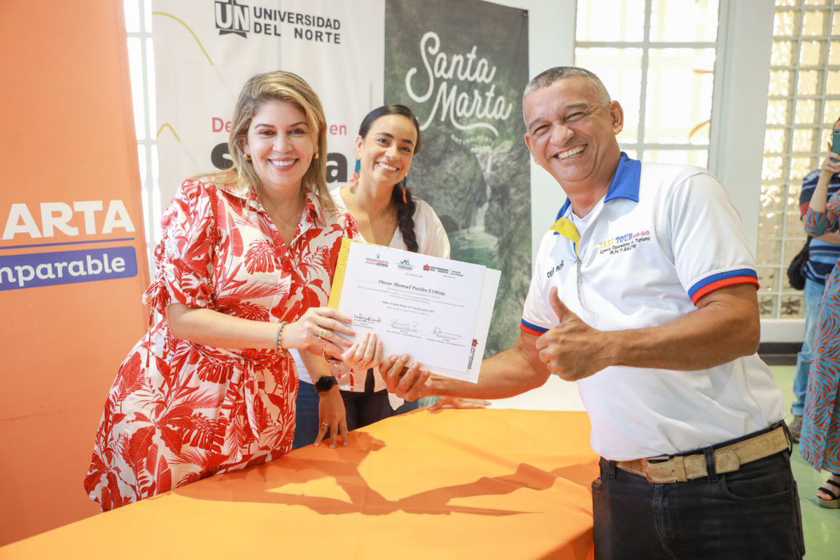 ¡CONGRATULATIONS!🎓 Graduamos a 70 prestadores de servicios turísticos en idioma inglés con la <a href="/uninorteco/">Universidad del Norte</a>, fortaleciendo el turismo.

Seguiremos con este programa el otro año, gracias por su compromiso, una Santa Marta más competitiva la construimos entre todos.