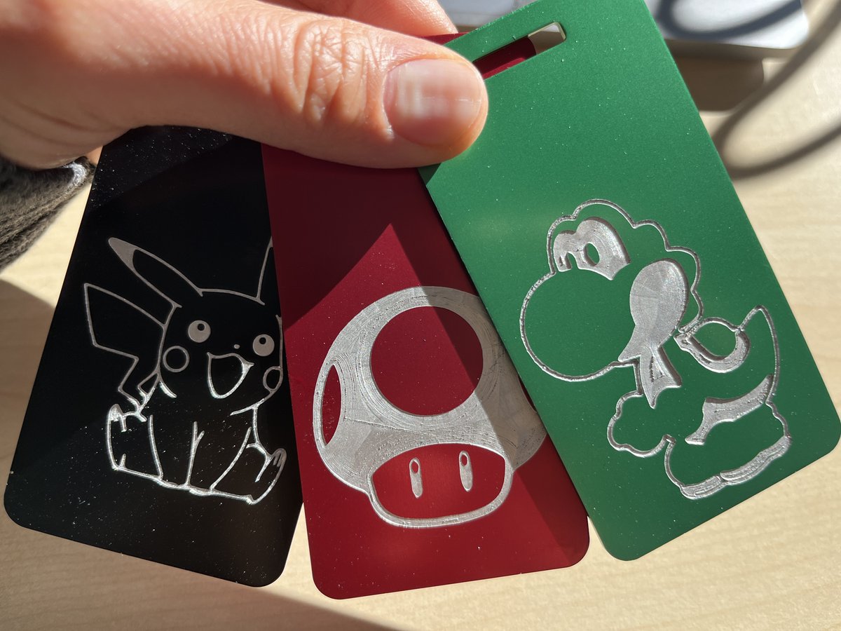 bantamtools's tweet image. Used the Bantam Tools software's built-in SVG support and the Bantam Tools Explorer™ CNC Milling Machine to make some fun engravings. Clearly, we're excited about the upcoming Mario Bros movie and have some Pokémon fans at HQ. 
#bantamtools #cnc #Nintendo #Pokemon