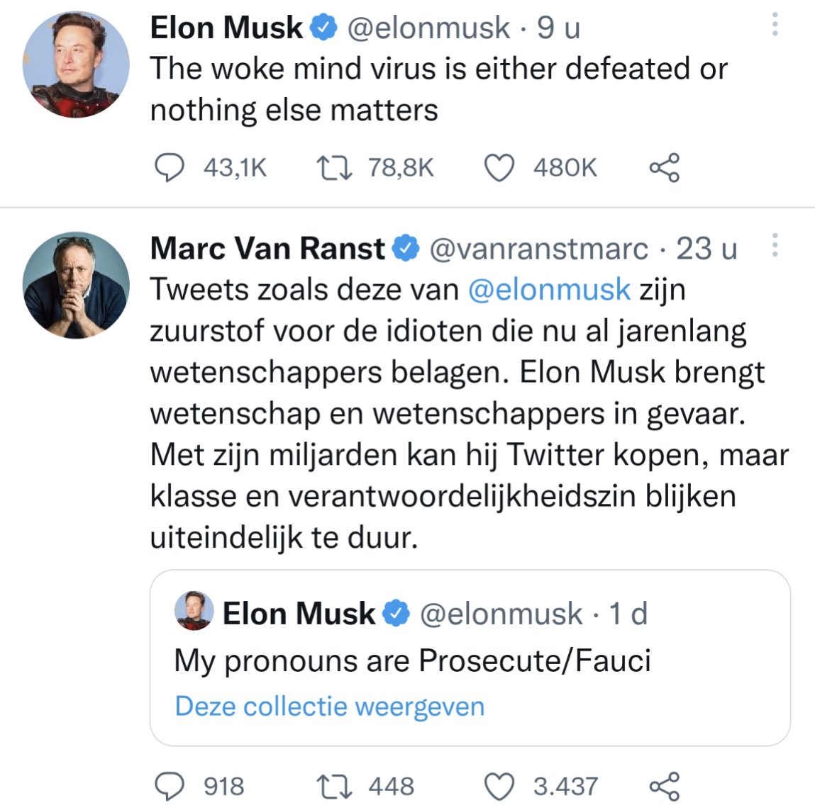 Humbatiki's tweet photo. @vanranstmarc @elonmusk Hij is volledig van t padje... In mijn Twitter feed staat Elon al met een nieuwe dwaze tweet: https://t.co/ZQ9QdVp5vf