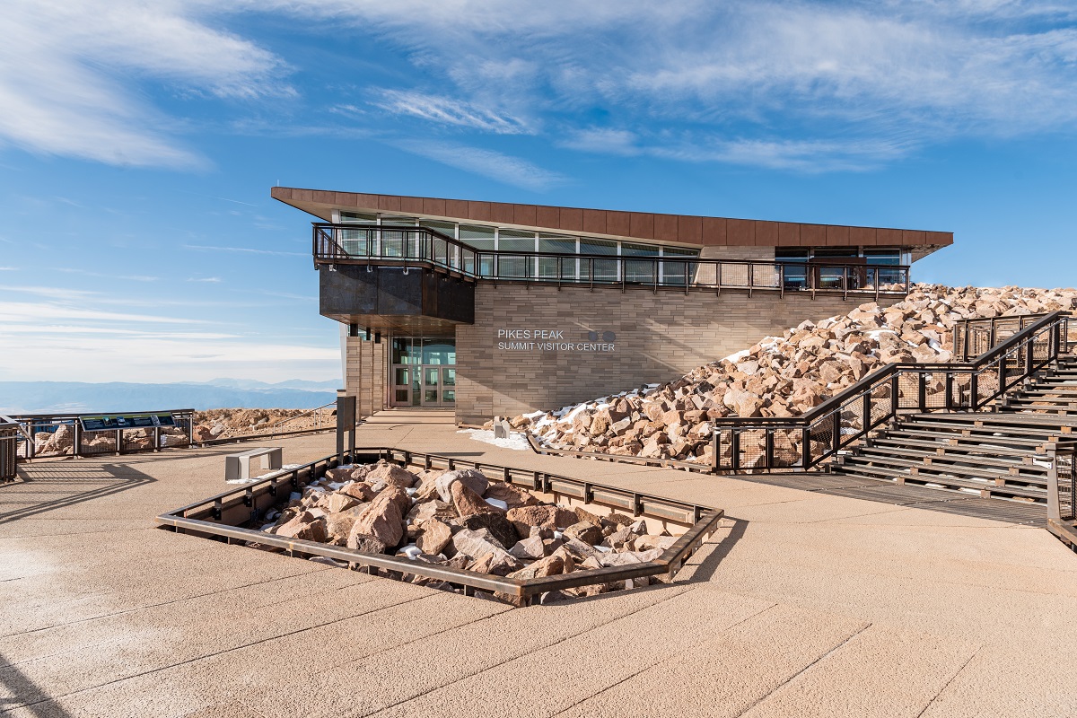 gejcc's tweet photo. We are honored to have the @drivepikespeak Pikes Peak Summit Visitor Center project awarded as @ENR_MS Project of the Year! Our St John's Sage Living and High Altitude Research Lab projects were also best project winners in the healthcare and small project categories! https://t.co/qVcxsMLhpw