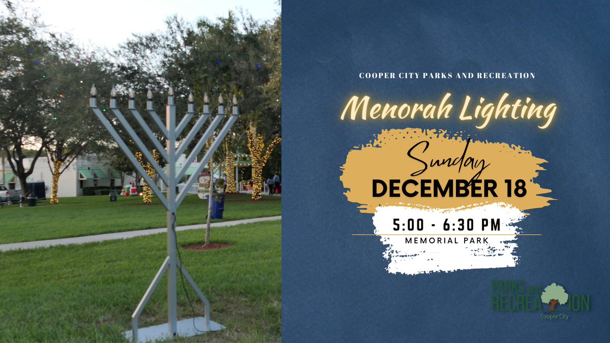 City of Cooper City on Twitter "Join us in marking the first night of
