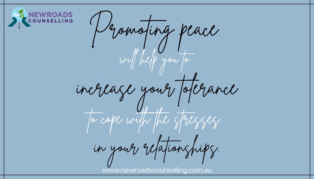 NewroadsAu's tweet image. #BetterRelationshipTips #Promoting #peace will #help you to #increase your #tolerance to #cope with the #stresses in your #relationships. #teenagers #adolensence #parentingstruggles #adultchildren #in-laws #marriagebreakdown #tensions conflicts #grievances newroadscounselling.com.au/blog/