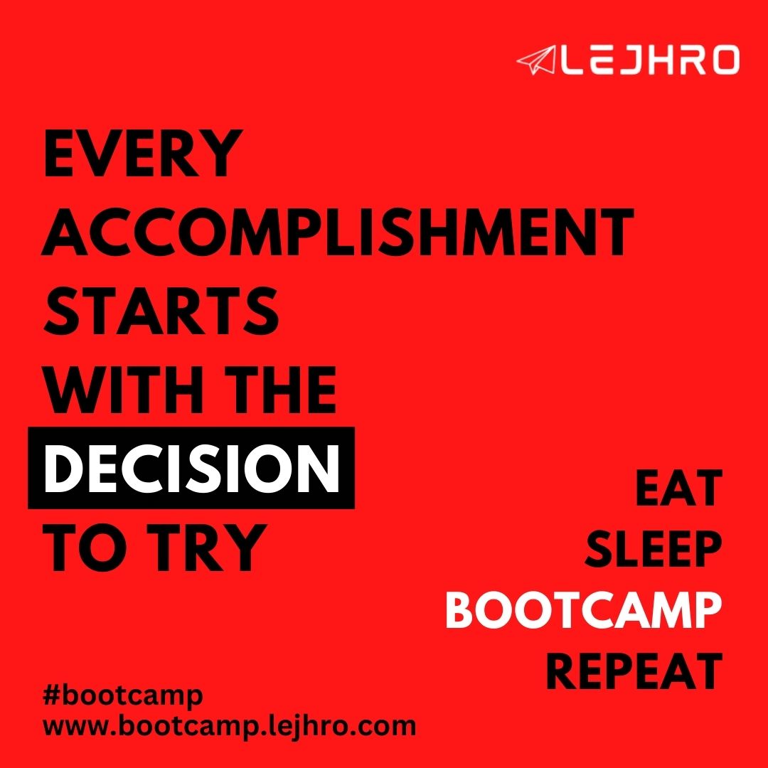 lejhrobootcamp's tweet photo. Bootcamp gives an opportunity to work in a grassroots way with people who are experts. You can take charge of your knowledge development right in here! To be a part of this visit us at https://t.co/hyfNVWGEr4

 #pathtocareer  #experiencemore #startfromhere #fresherbootcamp #start https://t.co/KVTzywecb5