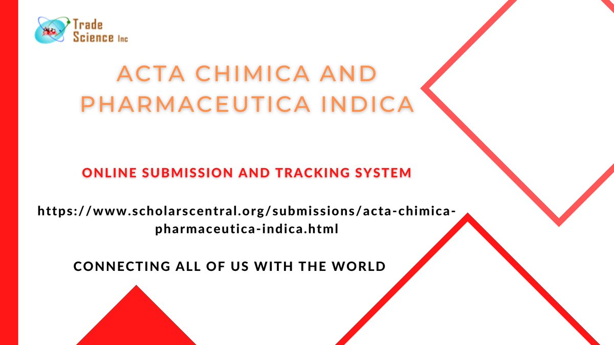 ActaIndica's tweet photo. New Year Best Offer:
Publish your new research in the Advance Chemistry journal:
High no. of readers and high citation:
Top scientists with top most views 
#scientists #researchers #Universities #reviewers #Top_Publications #Education_Hub #Knowledge #Dictionary https://t.co/4vW2fJdpNN