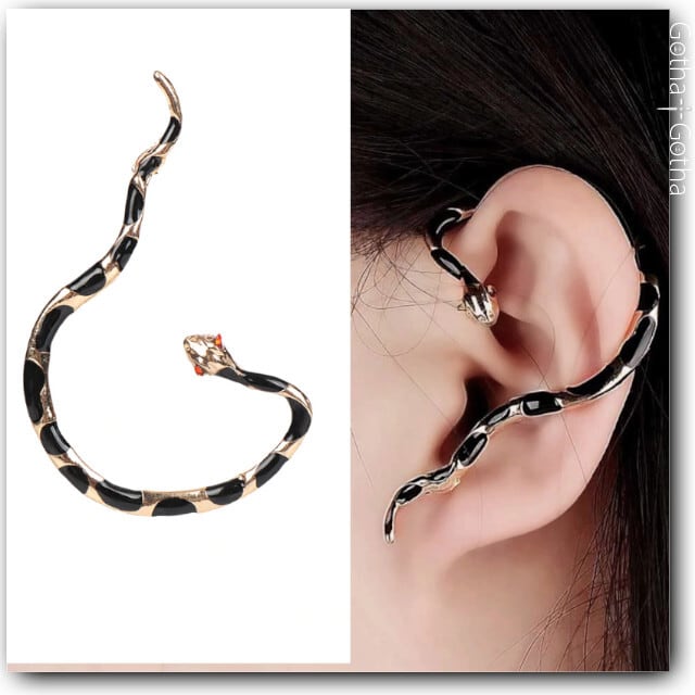 gothic_fetish's tweet photo. ╱
　閉店まであと2日❗️
【70%OFF】#閉店セール開催中📣
╲
【jewelrySNAKEcuffピアス】

ピアスホール一つで耳元おしゃれに✧
毒々しい色合いのヘビが耳に絡みつく、ピアスで固定するタイプのデザインイヤカフ🐍
https://t.co/0PVWd5Snos

#蛇 #爬虫類 #ピアス https://t.co/WFsxaItiu2