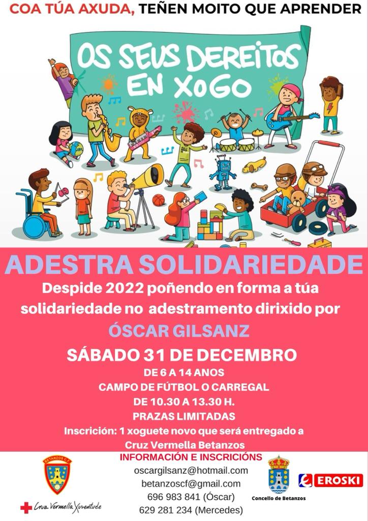 OscarGilsanz's tweet photo. Ningún neno sen o seu regalo de Reis. Con ese obxetivo x diante, pasaremos a mañan do Sábado facendo o q mais nos gusta, adestrar e xogar. Mais de 40 nen@s xa reservaron a sua praza. #AdestraSolidariedade https://t.co/Q7C2Yhv48w