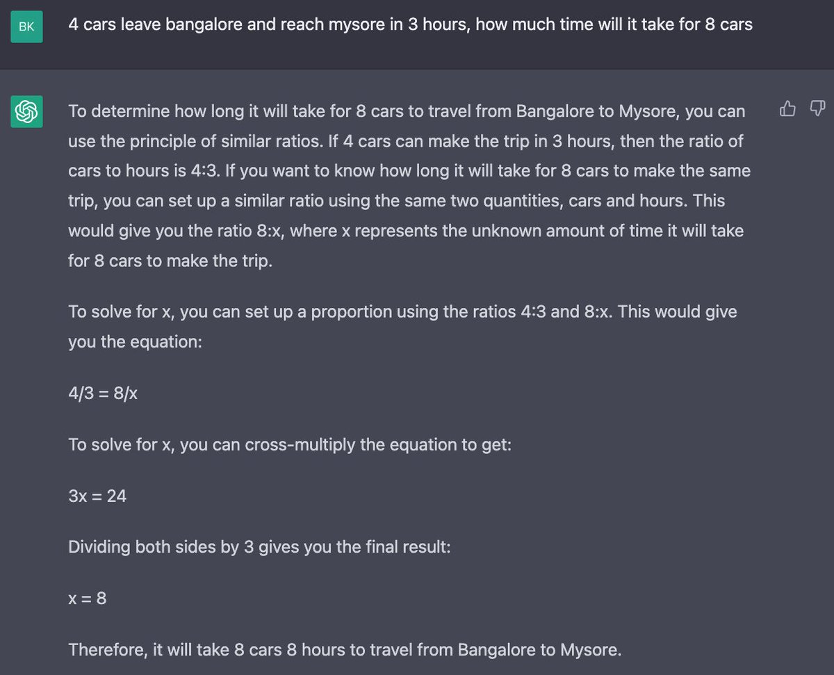 mighthouse's tweet image. Any kids out there hoping to use AI for their math homework may just need to wait a little longer! 😃
#Math #MathIsHard #Homework #Homeworkhelp #OpenAI #AI #confusedbyAI