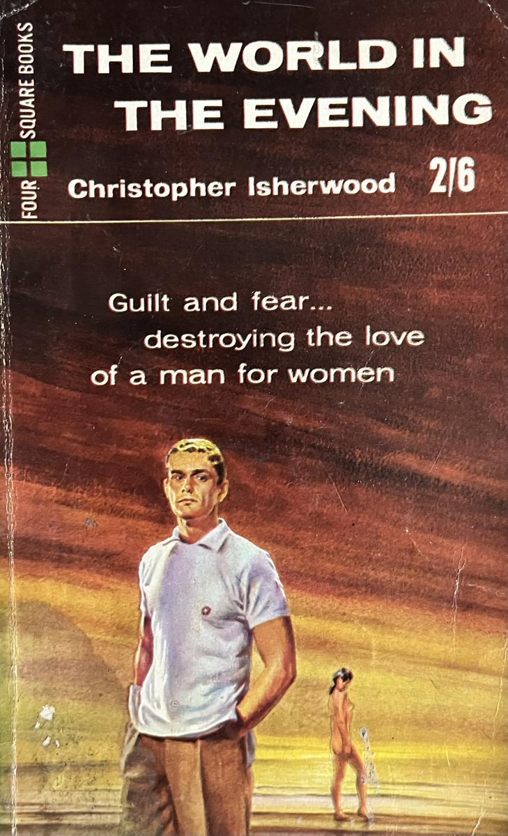 wilsongullis's tweet photo. The World In The Evening by Christopher Isherwood (Four Square Books 211, 1960). #theworldintheevening #ChristopherIsherwood #coverart #paperback #book #books #1960s #foursquarebooks #foursquarebook #vintage #vintagepaperback #vintagepaperbacks https://t.co/plbfyAZXBZ