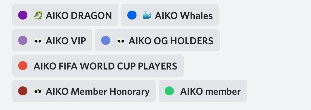 keithymc8818's tweet image. These roles speak for themselves I highly recommend @AikoSociety and @OG_Ape_Club and @BeATigerNFT i don't whale into shit projects 👊🤝✍🎓🔥 #aikobeanz #ogapes #beatiger