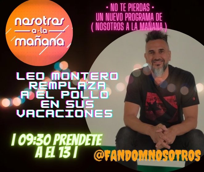 • HACELE EL AGUANTE A EL EQUIPO •
<a href="/soyleomontero/">Leo Montero</a> REEMPLAZA A <a href="/polloalvarezok/">Pollo Alvarez</a> EN SUS VACACIONES.
<a href="/mdilenarda/">Mariel Di Lenarda</a> <a href="/pampamonaco/">Pampa Monaco</a> <a href="/pautrapani/">paula trapani</a> <a href="/pablomontagna/">Pablo Montagna</a>