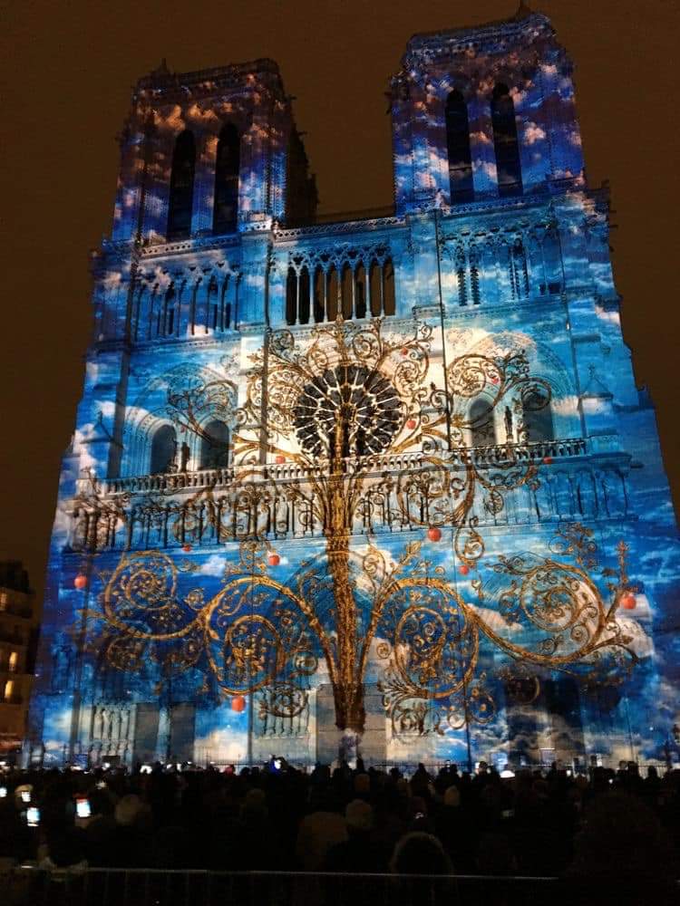 jarski2008's tweet photo. Light Show At Notre Dame Cathedral, Paris, France 🇫🇷 https://t.co/m51AtISw0X