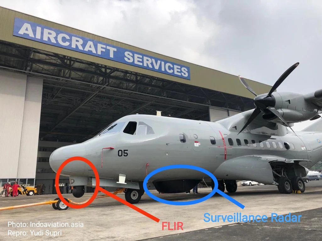 yudisupri_454's tweet photo. Meanwhile the upgrade to CN235 RMAF "only" focuses on changing mission equipment. Among them are the integration of mission systems from ISD, #Telephonics maritime surveillance radar, FLIR Star SAFIRE 380HD, and others. (2) https://t.co/C6p7frtYJW
