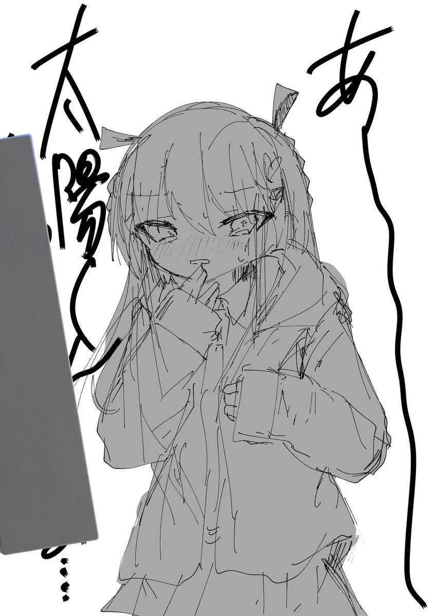 うちの男の娘たちで、新しいペンの練習…🖋 