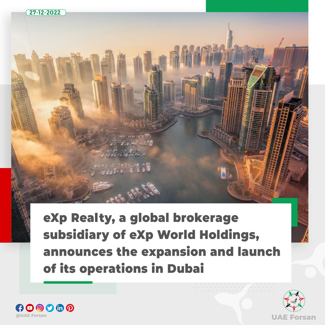 UAE Forsan on Twitter "eXp Realty, a global brokerage subsidiary of