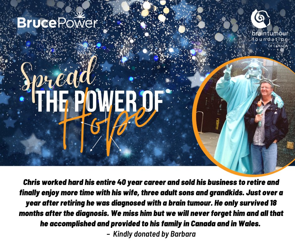 BrainTumourFdn's tweet photo. Donate to the Power of Hope for your End-of-Year Charitable Giving and Double your Impact! Bruce Power will match every donation until December 31, 2023.
➡️ Dedicate a donation to a loved one on our special dedication page: https://t.co/wZsnd093Td
#giveback #makeadifference https://t.co/aE693PZ6Yq