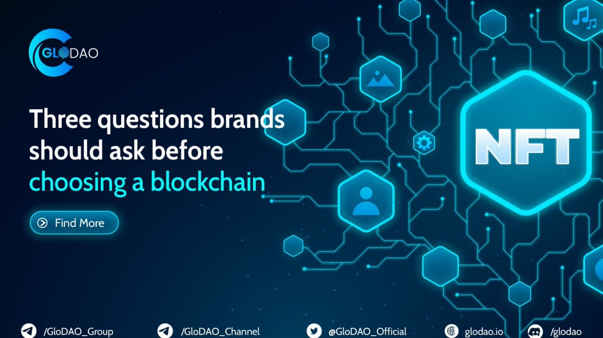 ♨️Three questions brands should ask before choosing a blockchain♨️

❇️ A big decision that every brand has to make is which technology providers to partner with...

Read details here👉t.me/GloDAO_Channel…

#glodao #defi #dao #blockchain