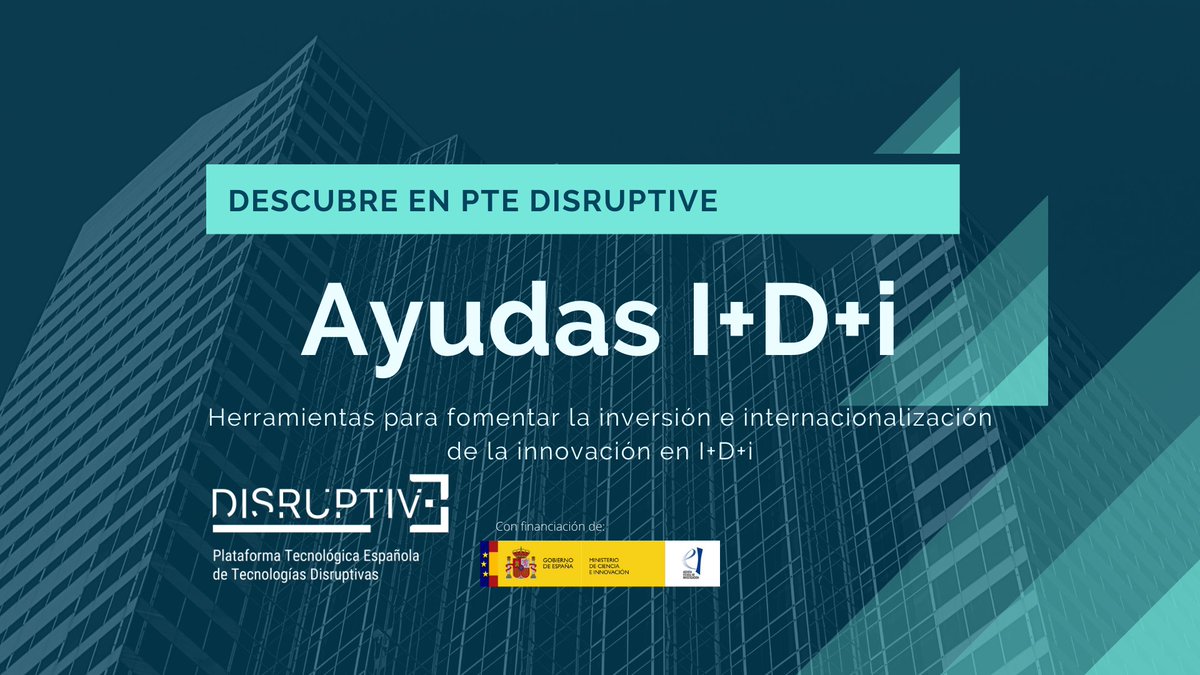👩‍💻⏰Descubre las convocatorias de ayudas nacionales y europeas en plazo para presentar solicitudes en el apartado de #Ayudas #I+D+I de #PTEDisruptive

➡️ptedisruptive.es/category/ayuda…

<a href="/CienciaGob/">Ministerio de Ciencia, Innovación y Universidades</a> <a href="/AgEInves/">Agencia Estatal de Investigación</a>

#Tecnología #EIC #Europa #innovation #online #ATENCIÓN #Techno #subvención