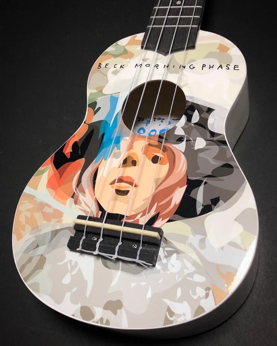 自分用…ってゆーかプレゼント用にBECK/Morning Phase ウクレレ作ったよーなかなかステキウクレレになったのでは?お正月にもう一本ぐらい自分用作ろうかな… 