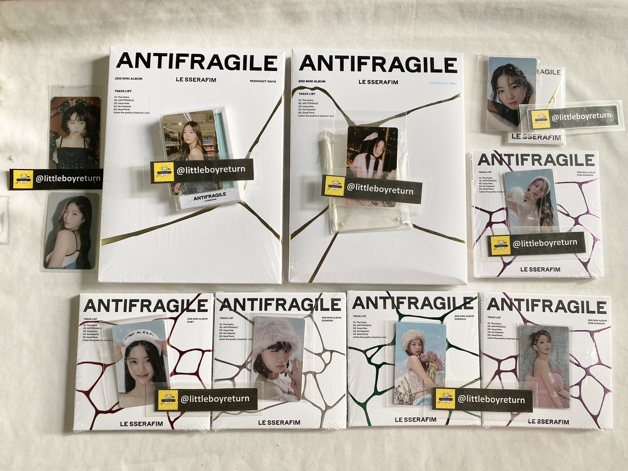 LESSERAFIM ANTIFRAGILE カズハ トレカ ５枚セット❶