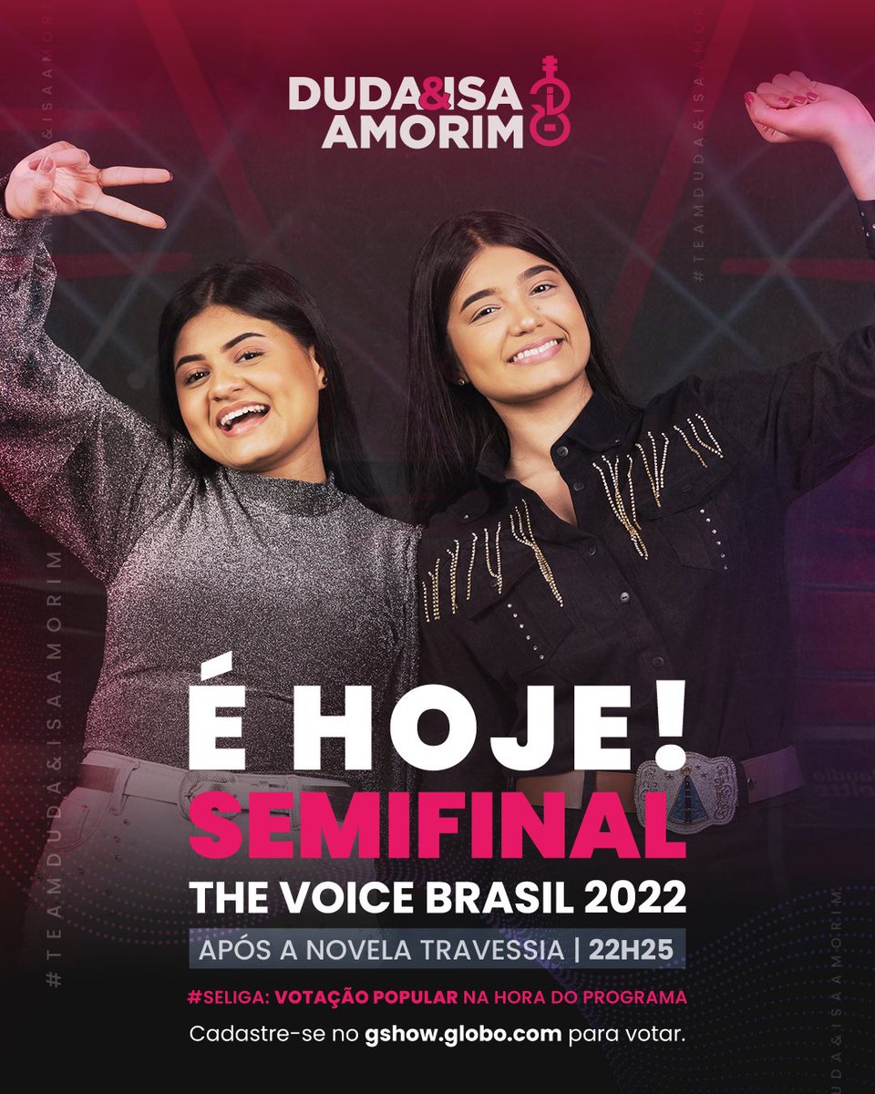 DudaIsaAmorim's tweet photo. É HOJE MOÇADA! Desde
já agradecemos, todo apoio e carinho que vocês tem nos dado!❤️🥹🙏🏻 O LINK DE CADASTRO
PARA VOTAR ESTA NA BIO DO INSTA!!! ✌🏼✨ https://t.co/uehU9nVwUP