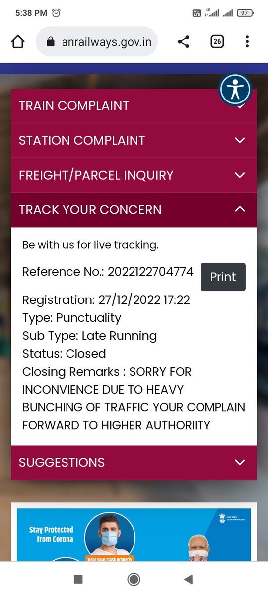 itsutsavgarg's tweet photo. @RailwaySeva What is this reason to close the concern? Railway should be aware of bunching in advance and should cancel the train well in advance. My purpose of visit to destination is beaten because of delay. https://t.co/vUPo1yQGpZ