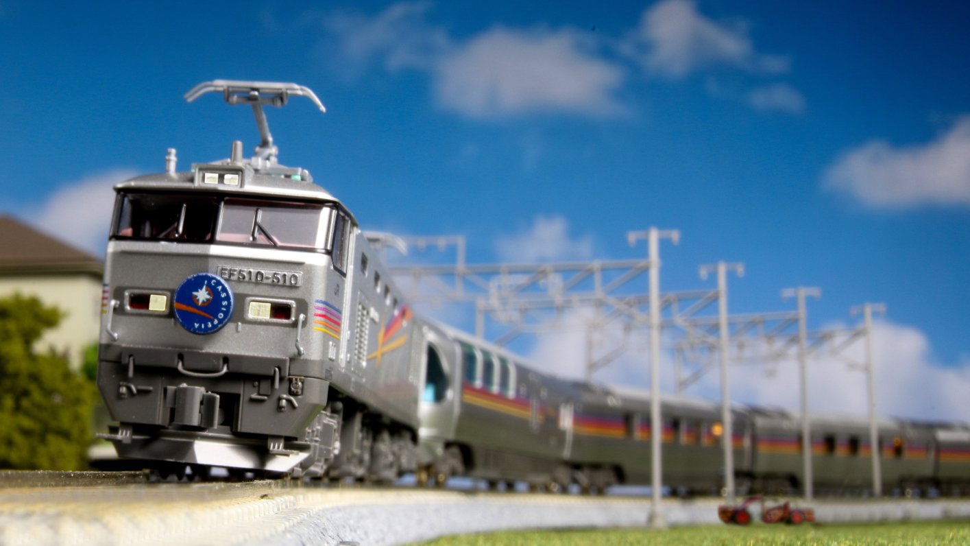 KATO E26系カシオペア(室内灯付)&EF510 悴ん カシオペア色 KATO E26系カシオペア(室内灯付)&EF510 悴ん カシオペア色