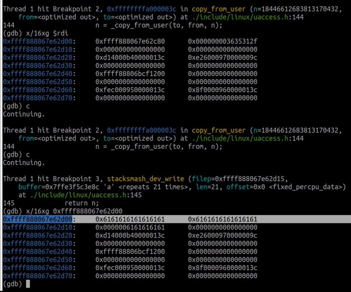 0xor0ne's tweet image. Intro series to Linux kernel exploitation by @k3170Makan
Debugging with QEMU: blog.k3170makan.com/2020/11/linux-…
Stack Overflows: blog.k3170makan.com/2020/11/linux-…
RIP control: blog.k3170makan.com/2021/01/linux-…
#Linux #kernel #exploit #infosec #cybersecurity