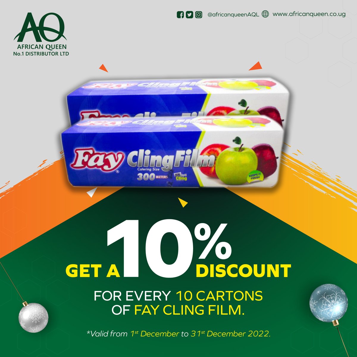 AQNo1Distrib's tweet photo. Our fantastic festive discounts are still on! Save an extra 10% on these items.
#No1Distributor #HappyHolidays https://t.co/XhJDl00oui