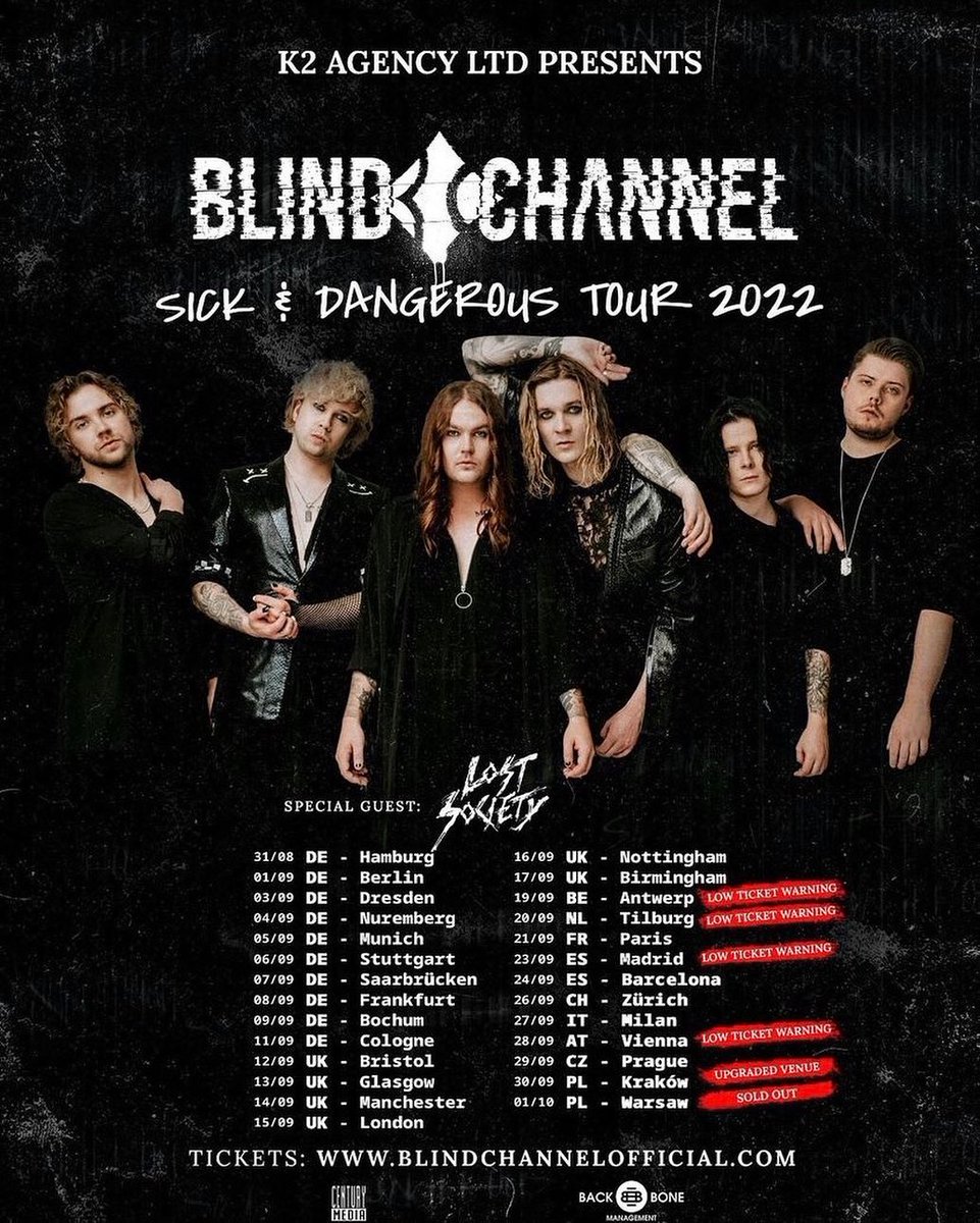 bcdeletedpics's tweet photo. Posted: 15.06.2022
Deleted: 26.12.2022

Caption:
WARSAW SOLD OUT!

Our very first headline tour outside Finland is selling tickets with a solid speed: be sure to catch yours &amp; tell your friends:
https://t.co/6kv7mbegkw

#BlindChannel #LostSociety #SickAndDangerousTour https://t.co/O8XMC4GFIg