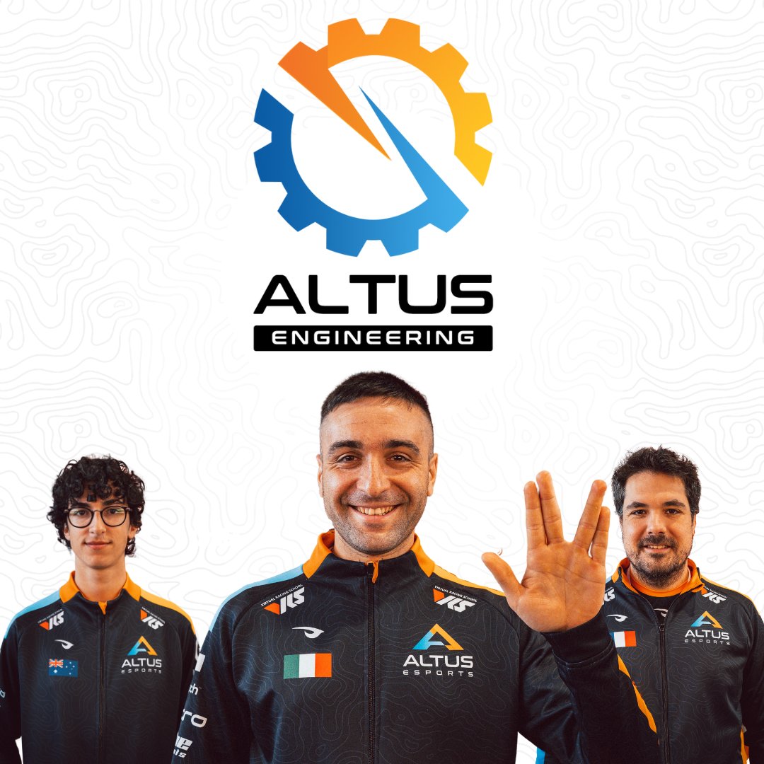 We're very excited to launch Altus Engineering!

Utilizing the <a href="/realVRS/">VRS</a> service, you can now purchase subscriptions for up to 36 data packs prepared by our Altus Pros.

🔸GT Pack
🔹IMSA Pack
🔸Oval Pack
🔹Off-Road Pack

Info: altus-esports.com/engineering
Packs: virtualracingschool.appspot.com/#/DataPacks/B/…