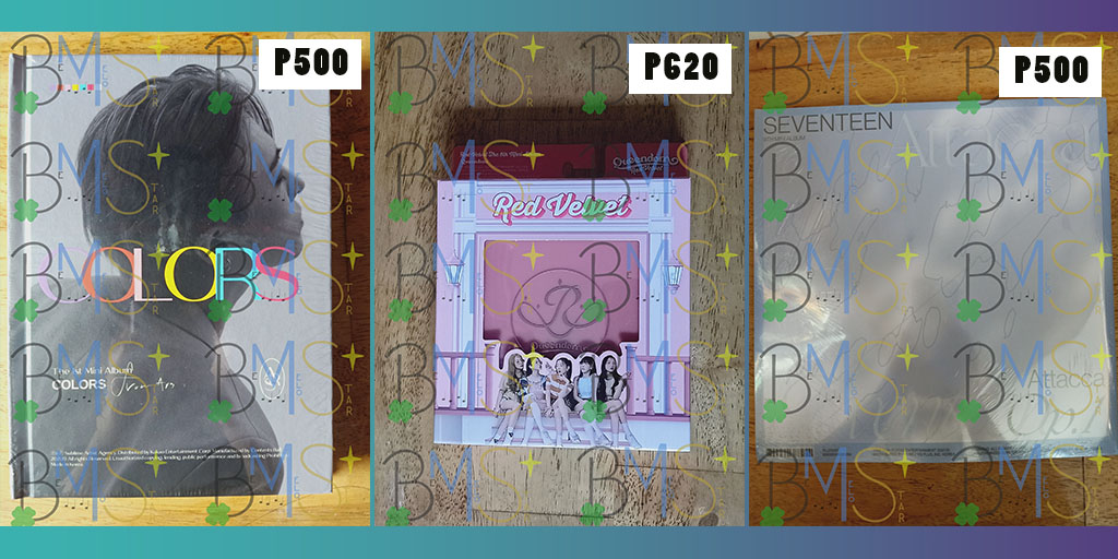 bemelostar's tweet photo. [WTS | LFB]
ONHAND SEALED ALBUMS

PRICES:
Colors from Ars by Youngjae – P500
Queendom by Red Velvet (Girl’s Ver.) – P620
Attaca by Seventeen (Op. 1 Version) – P500

Kindly message us to order.

#Seventeen #Attaca #Youngjae #ColorsfromArs #helprt #helpretweet #wts #lfb #ph #sale https://t.co/2MKWrX69t0