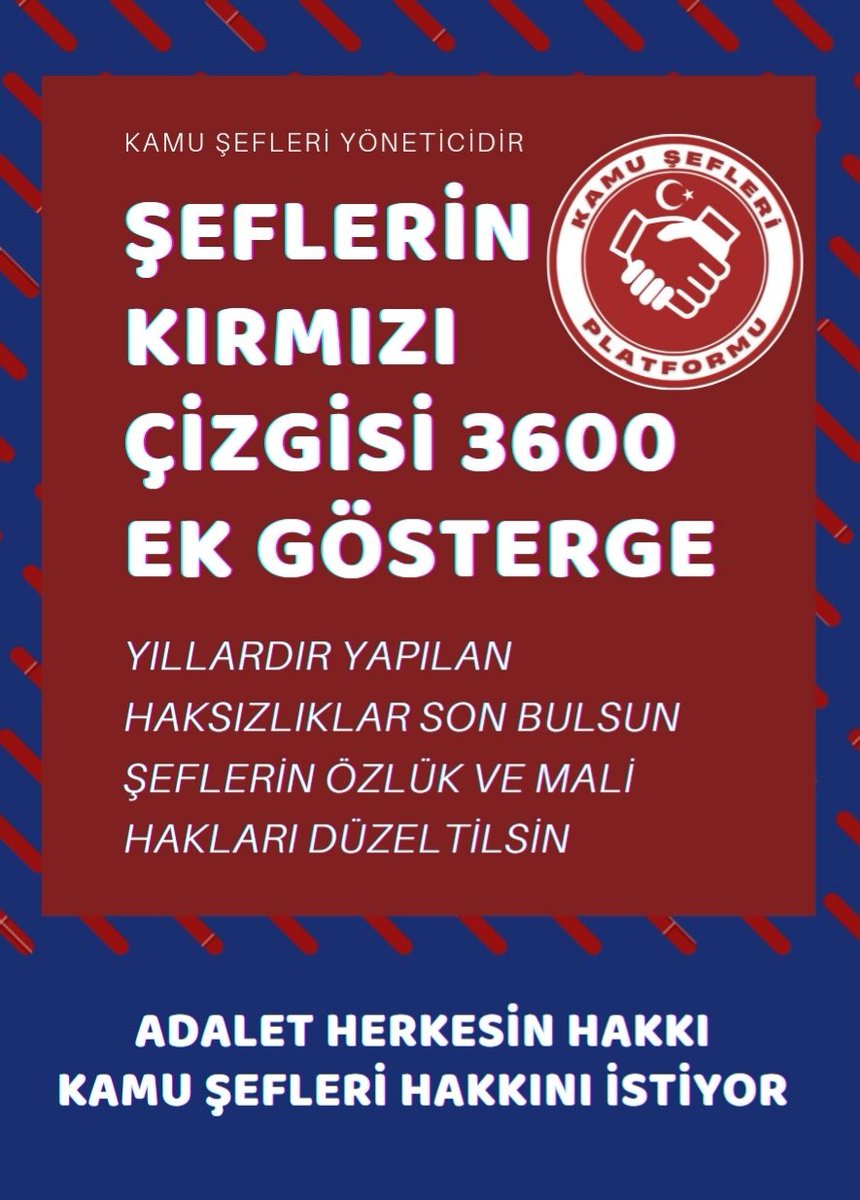 ozlican's tweet photo. #KamuŞefleri  olarak 3600 ek gösterge için destek istiyoruz. Bilindiği üzere Şef yönetici olarak üst yönetici ile çalışan arasında koordinasyon görevini yürüten yöneticidir. Torba yasada müjde bekliyoruz @RTErdogan
@yilmaz_ismet58 @vedatbilgn @mustafaelitas @AvOzlemZengin https://t.co/BQRzCM8jeI